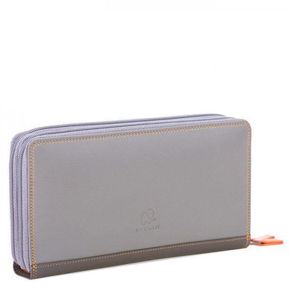 Mywalit Portafoglio con doppia zip grande Fumo Spedizione Gratuita