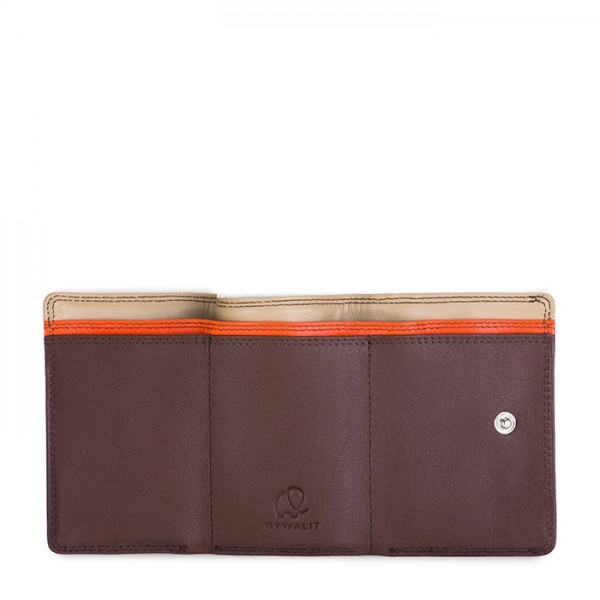 Mywalit Portafoglio in pelle a tre ante Cacao Saldi