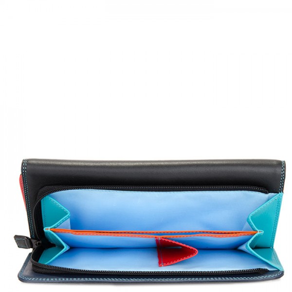 Mywalit Portafoglio a tre ante con zip Black Pace Consegna Veloce