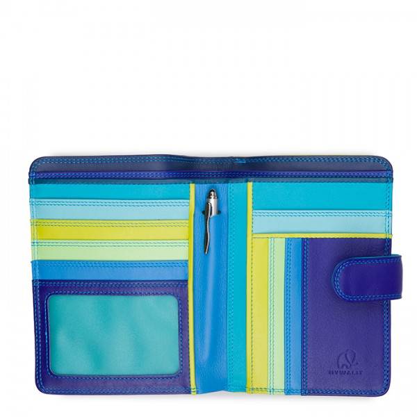 Mywalit Portafoglio con bottone a pressione grande Seascape Vendita Calda