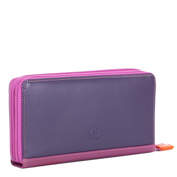 Mywalit Portafoglio con doppia zip grande Sangria Multi In Linea