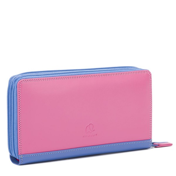 Mywalit Portafoglio con doppia zip grande Viola Offerta speciale