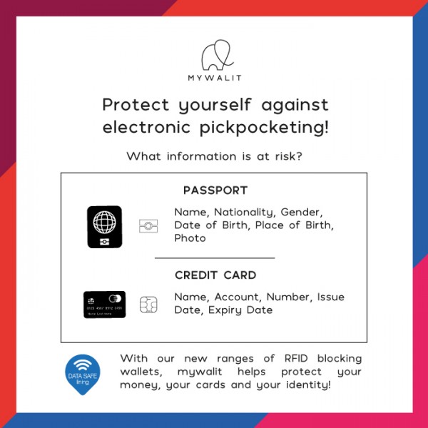 Mywalit Portafoglio da uomo grande con lente e protezione RFID Nappa Nero 50% di sconto con spedizione gratuita