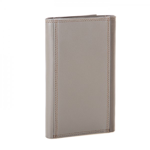 Mywalit Portafoglio da uomo Tri-fold con zip Nappa Fumo Trasporto libero internazionale