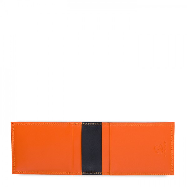 Mywalit Portafoglio da uomo Bi-fold con Portacarte Nero-Arancione Offerta speciale della fabbrica