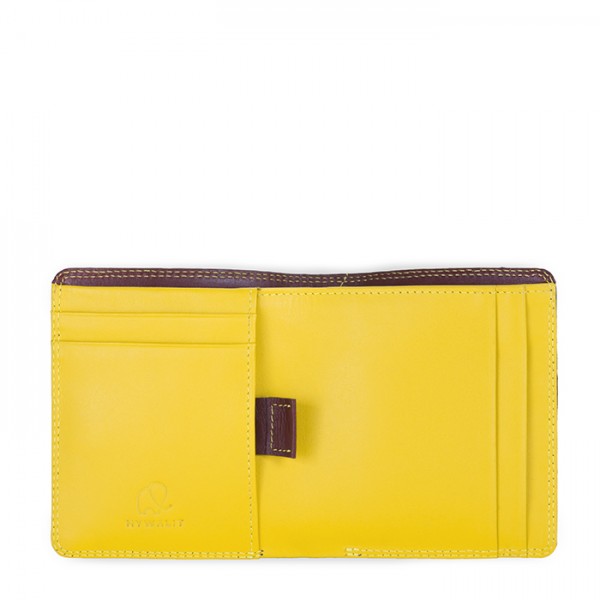 Mywalit Portafoglio da uomo Bi-fold con scomparto estraibile Marrone-Giallo Super sconto