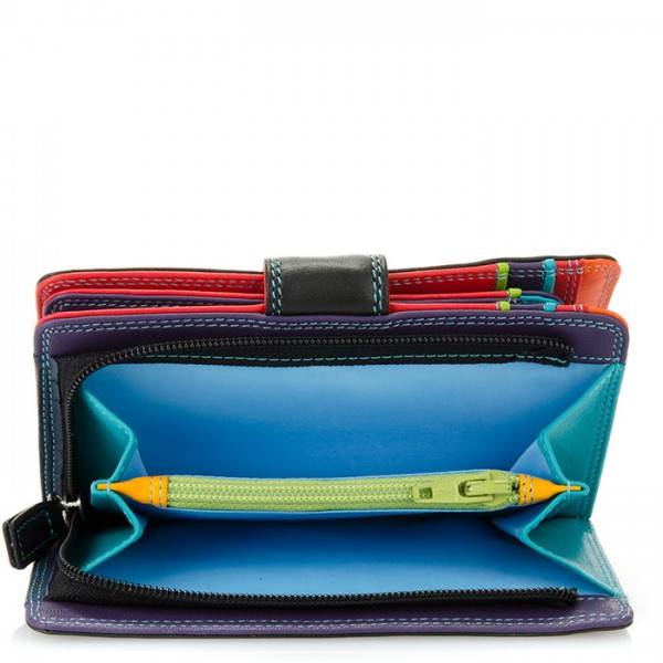 Mywalit Portafoglio con bottone a pressione medio Black Pace Ritorno libero