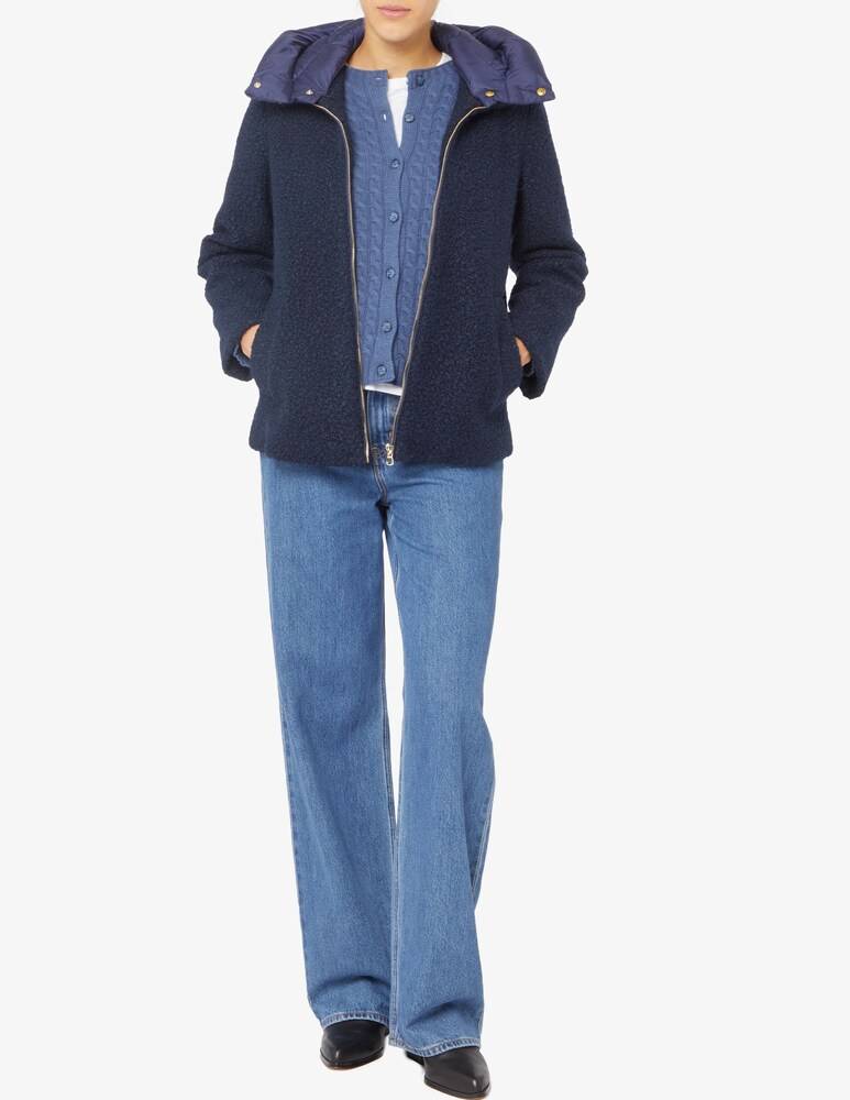 EMME Marella Whool ricciolino zip cappuccio Offerta