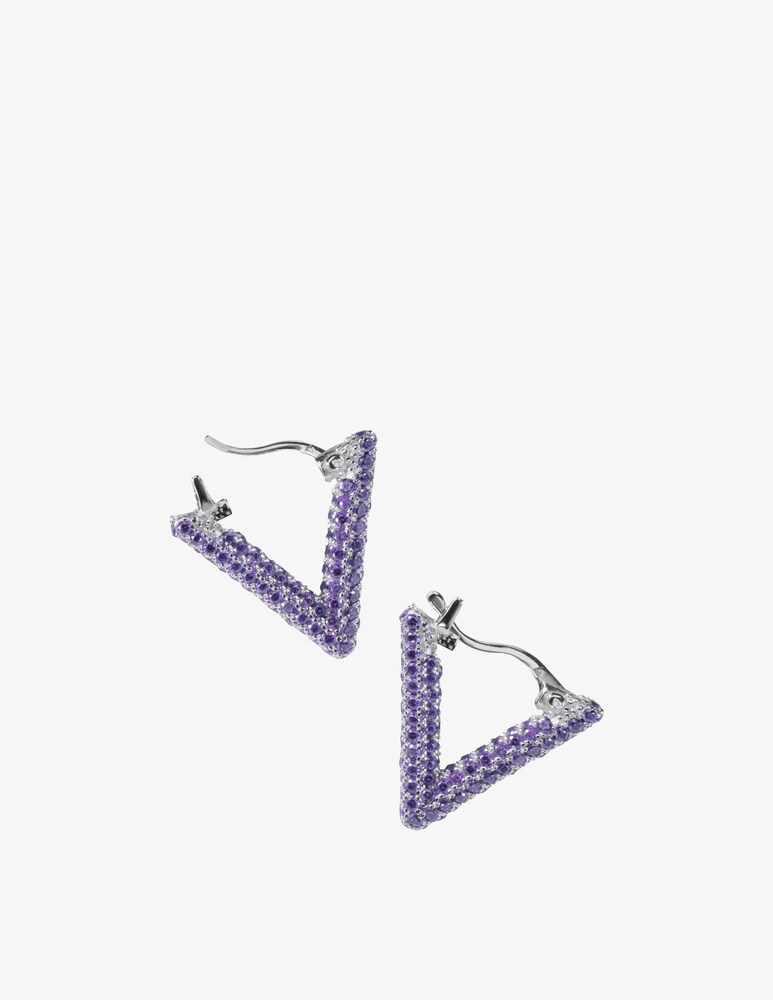 LAG World Orecchino singolo a cerchio con triangolo mini Saldi Di Fabbrica