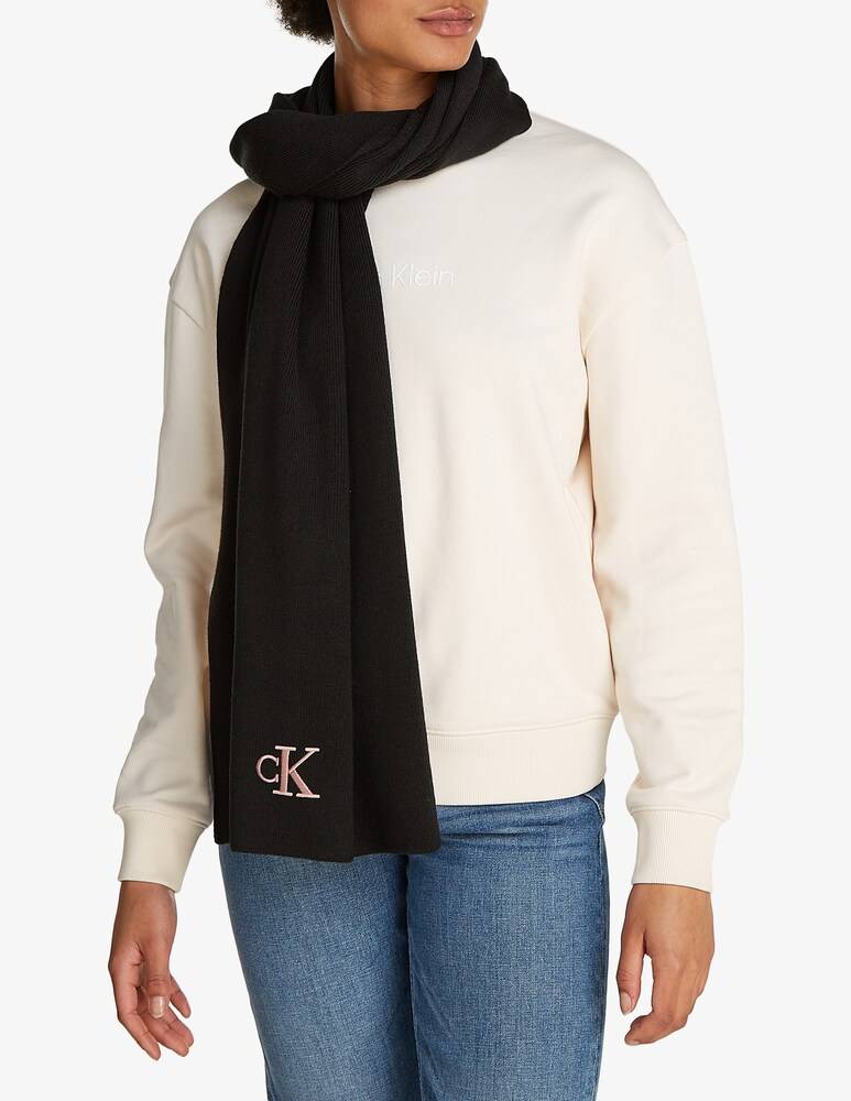 Calvin Klein Jeans Sciarpa monogram ricamata In Saldo