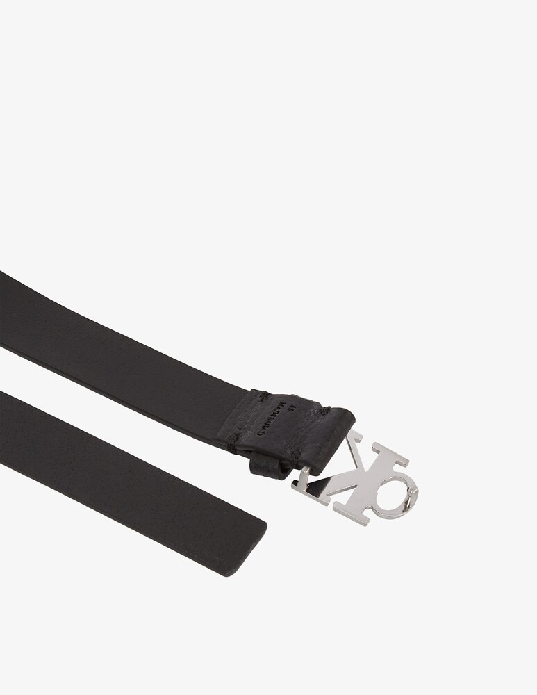 Calvin Klein Jeans Cintura mono plaque in pelle 25mm Fino Al -60%