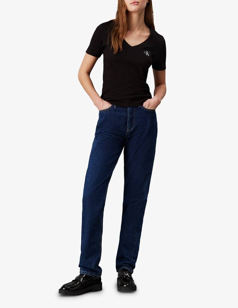 Calvin Klein Jeans T-shirt in misto cotone In Vendita