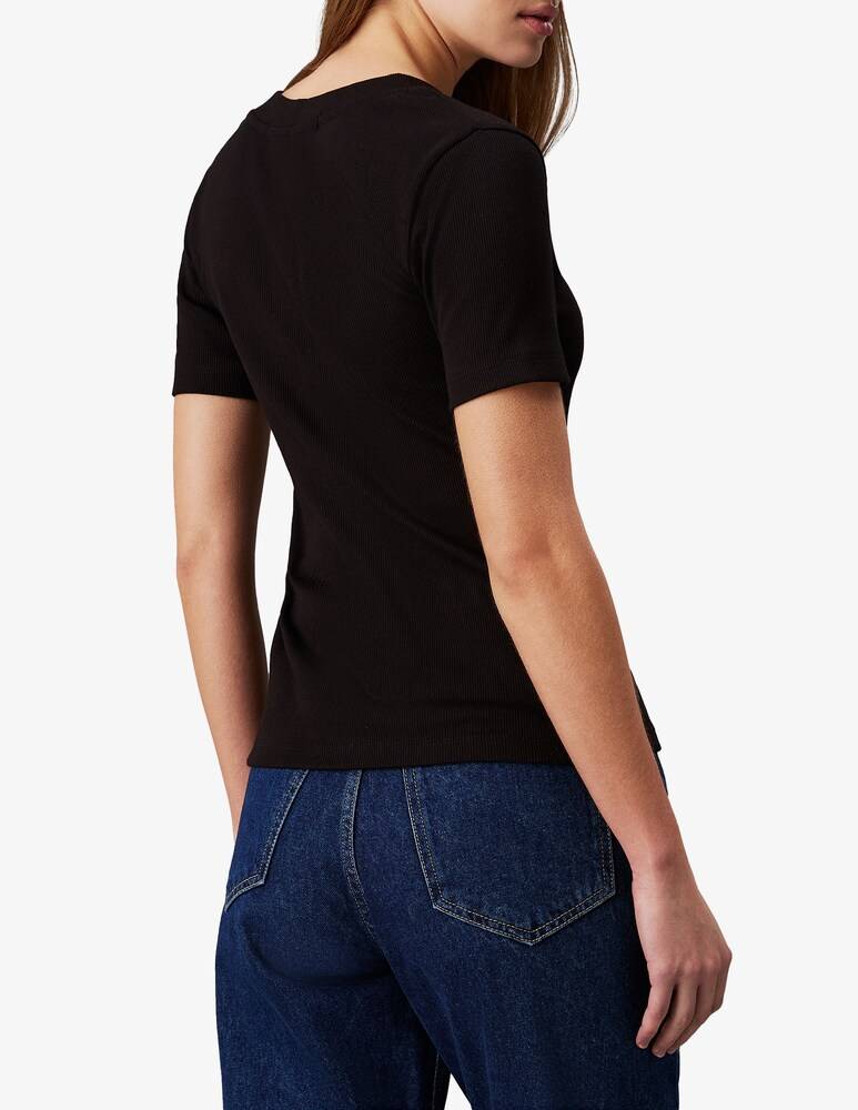 Calvin Klein Jeans T-shirt in misto cotone In Vendita