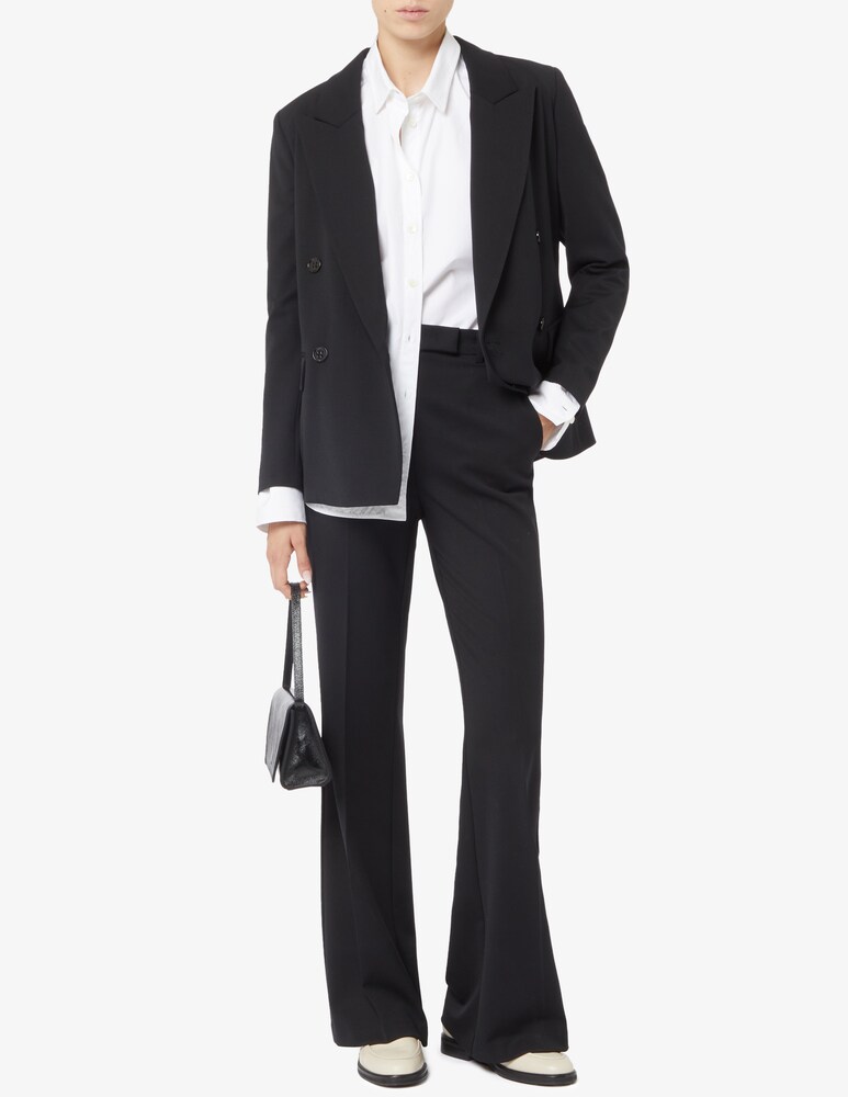 24.7 Studio Pantaloni flare in lana In Vendita