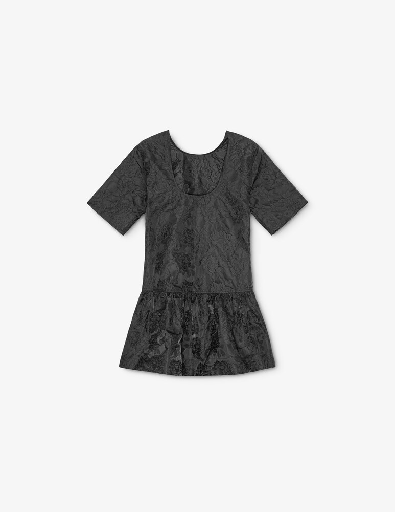 Ganni Miniabito con schiena scoperta in jacquard botanico Offerta migliore