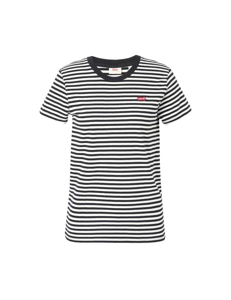 Levi's T-shirt a manica corta con righe Chest It - nero Smaltimento dello stoccaggio