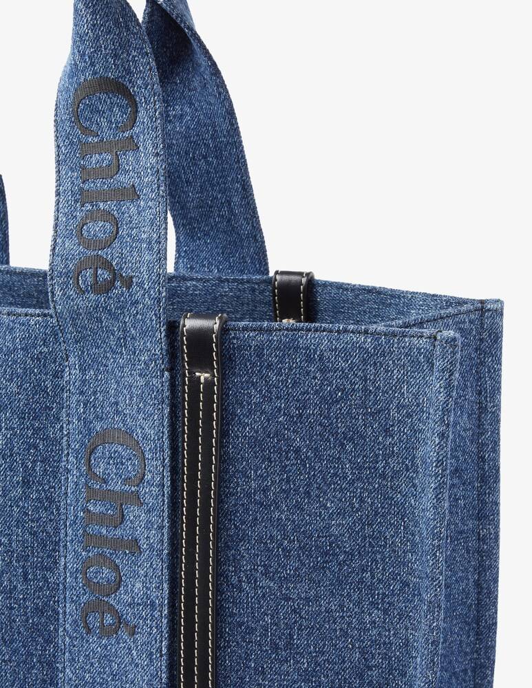 Chloé Borsa in denim L Woody Ultimi tre giorni