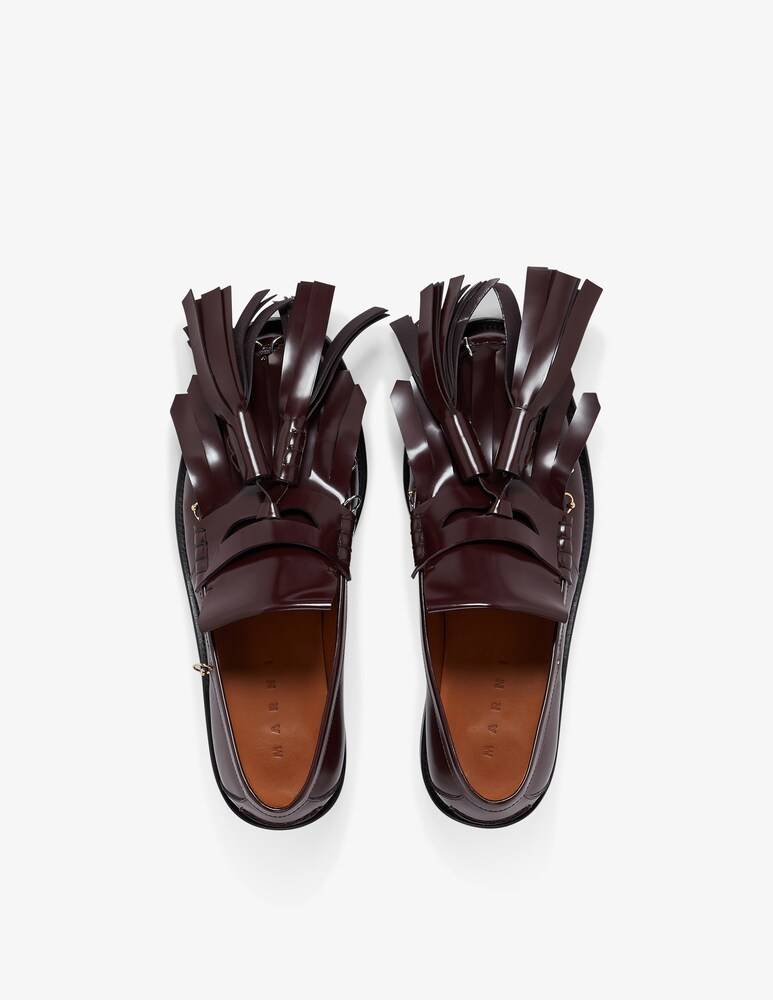 Marni Mocassino bambi in pelle con maxi nappine Fino al 65% di sconto