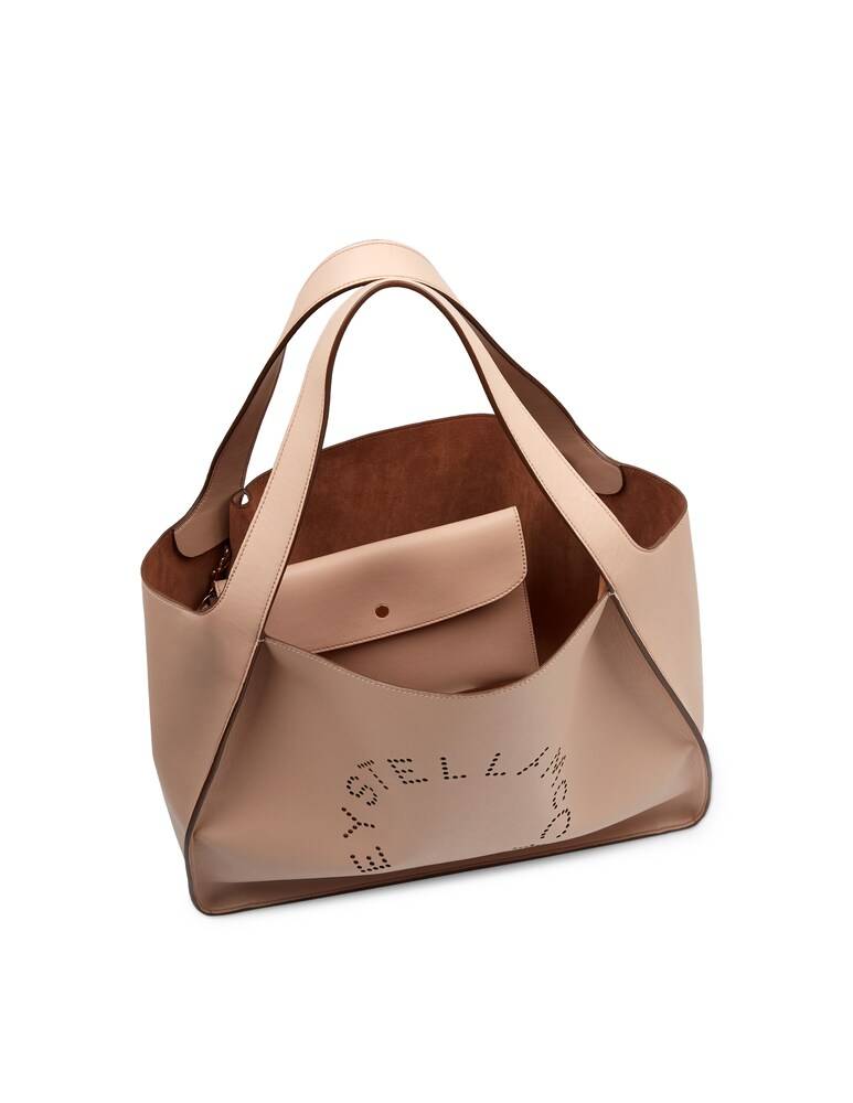 Stella McCartney Tote Bag Stella con logo - beige Novità
