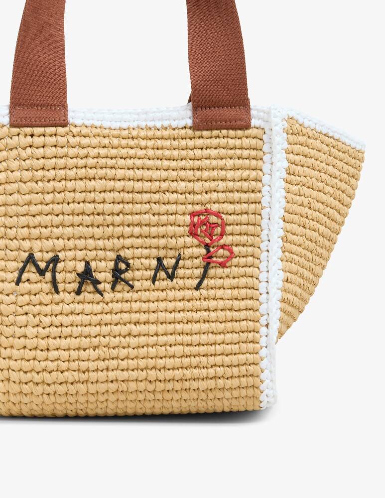 Marni Sillo borsa shopper in maglia macramé effetto rafia Sconto di tempo limitato