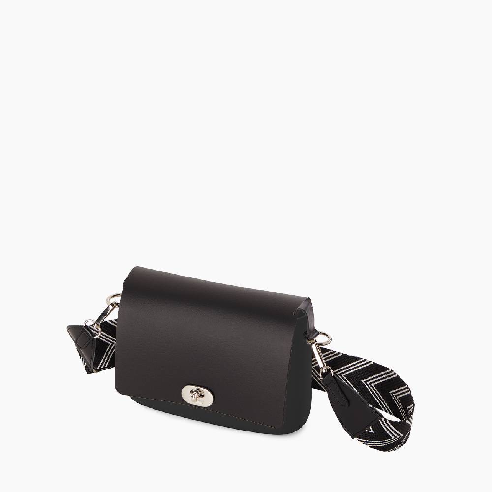 O pocket nera con tracolla freccia