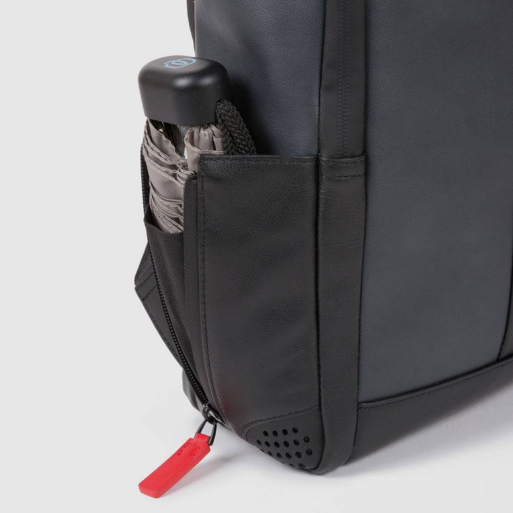 Piquadro PC and iPad® backpack with anti-theft cable Convenienza