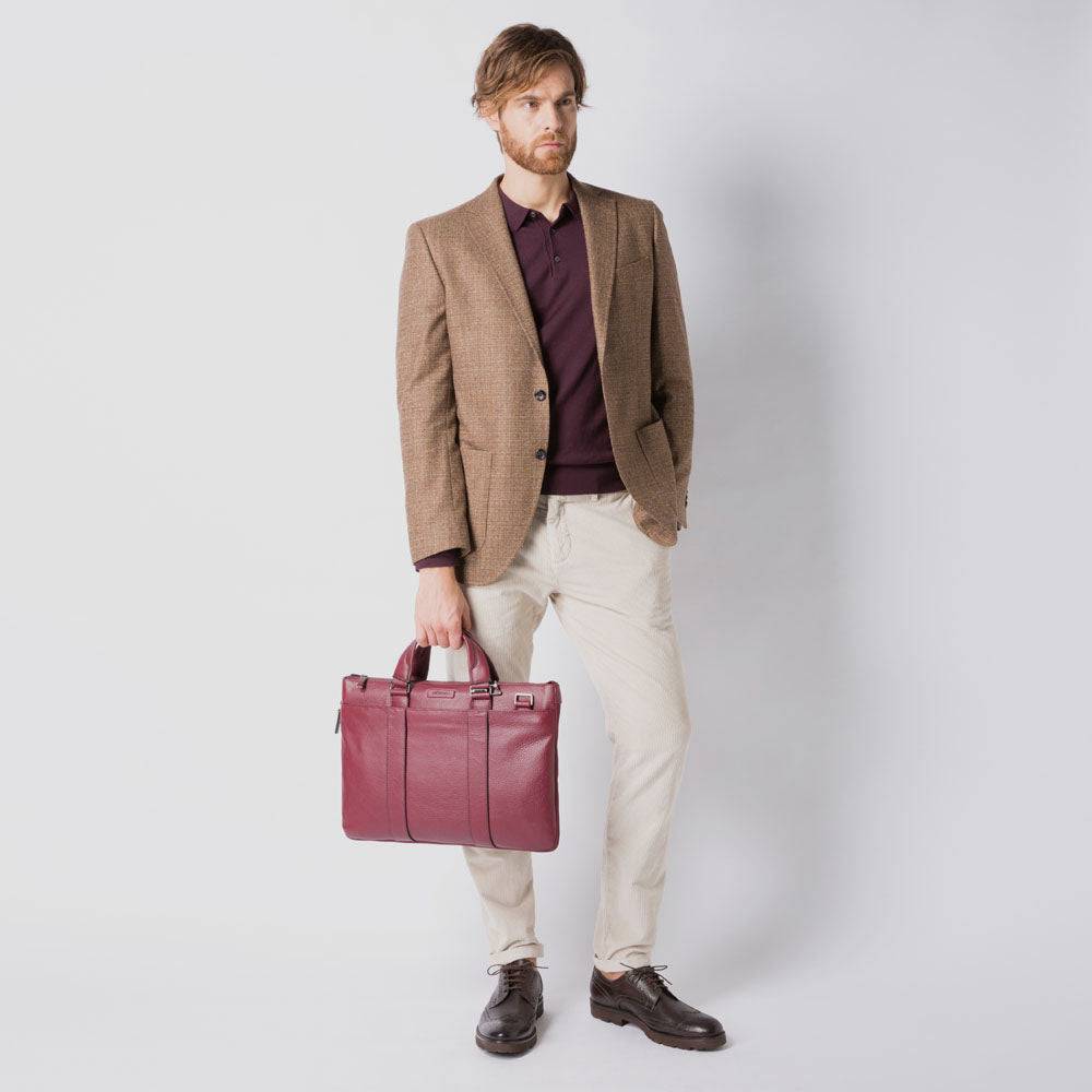 Piquadro Expandable, slim computer bag Offerte