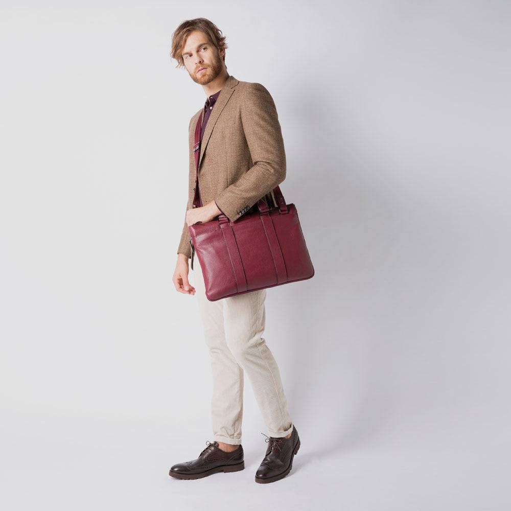 Piquadro Expandable, slim computer bag Offerte