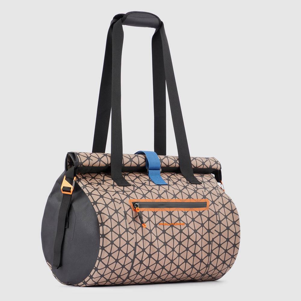 Piquadro waterproof duffel bag with latch roll top, Prezzo Ridotto