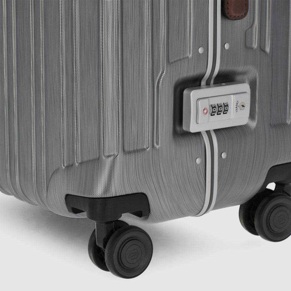 Piquadro Big size, hardside spinner with TSA lock Sottocosto