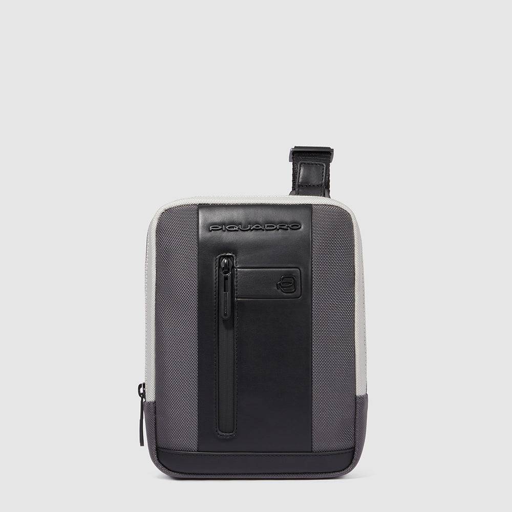Piquadro iPad®mini pocket crossbody bag in recycled fabric
