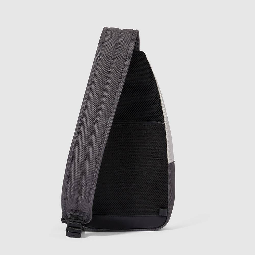 Piquadro Mono sling bag for iPad®mini in recycled fabric Saldi
