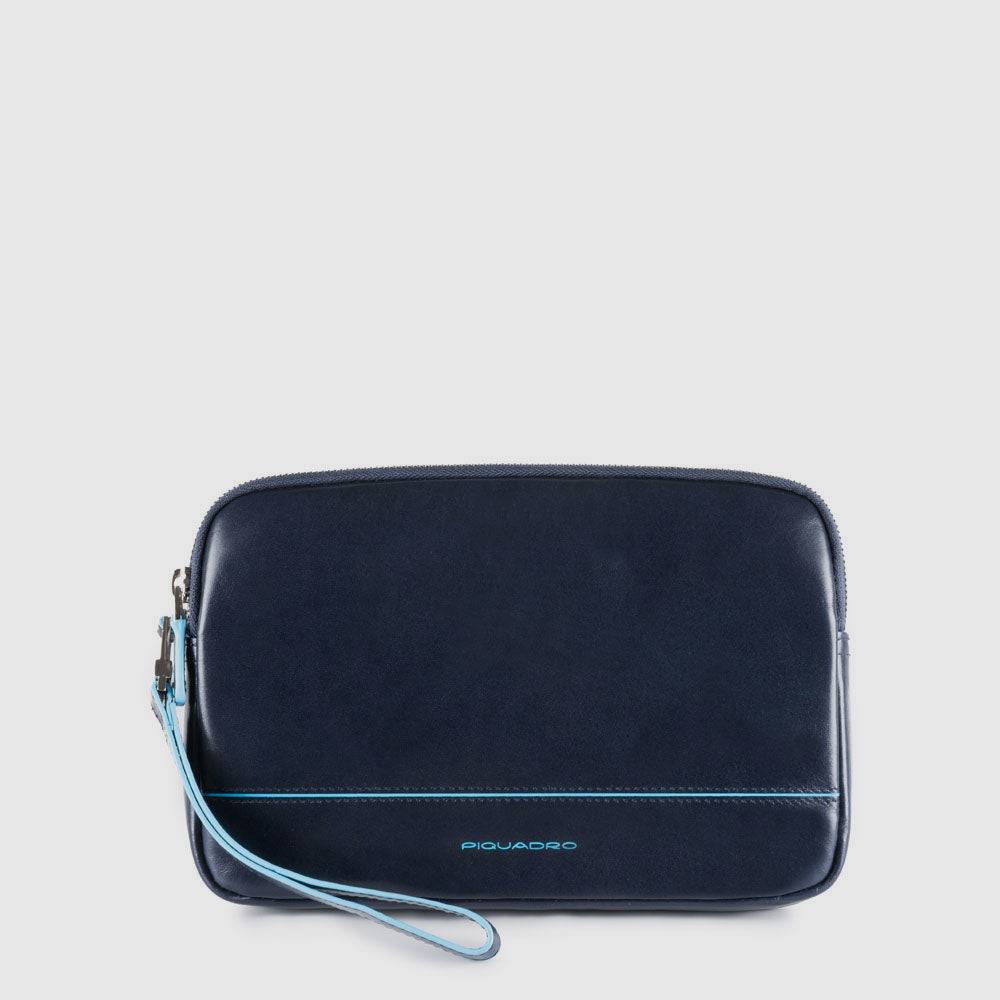 Piquadro Men’s wrist clutch bag with wrist strap