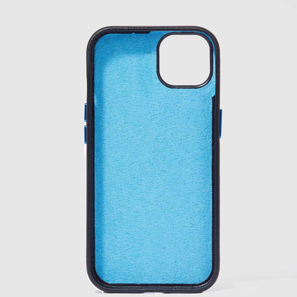 Piquadro Leather case for iPhone® 15 Plus 6,7” Italia