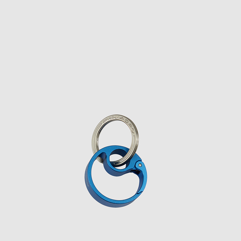 Piquadro Keychain with round carabiner hook Nuovo