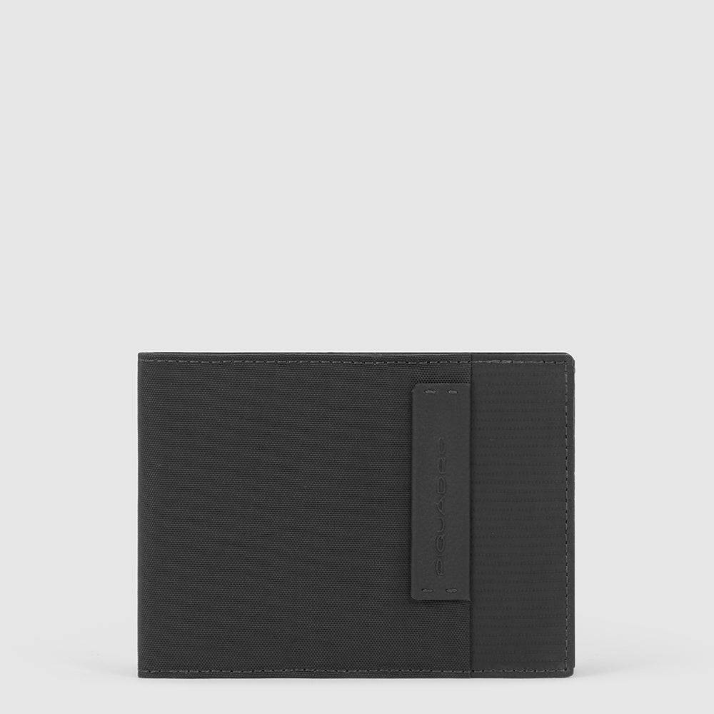 Piquadro Men’s wallet in recycled fabric Pezzi Unici