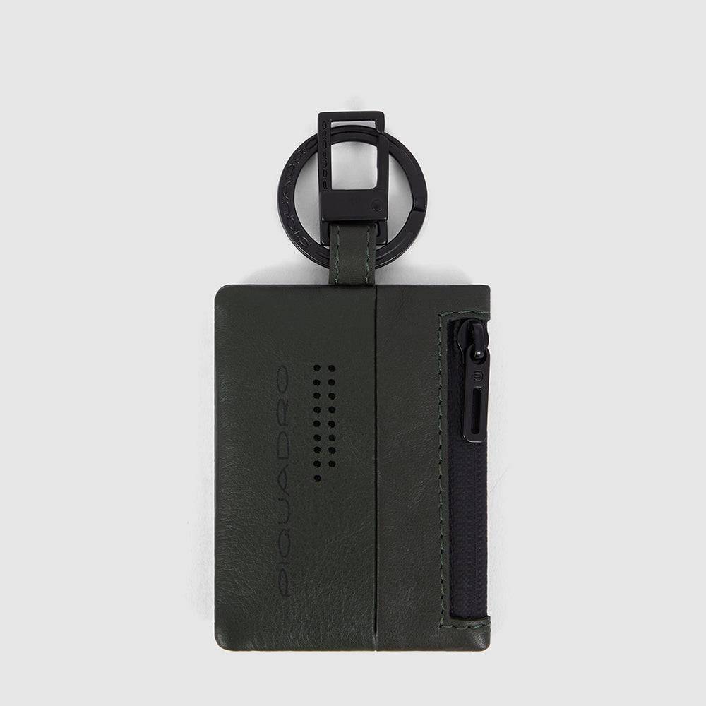 Piquadro Keychain with CONNEQU and side zipped pocket Acquista Ora