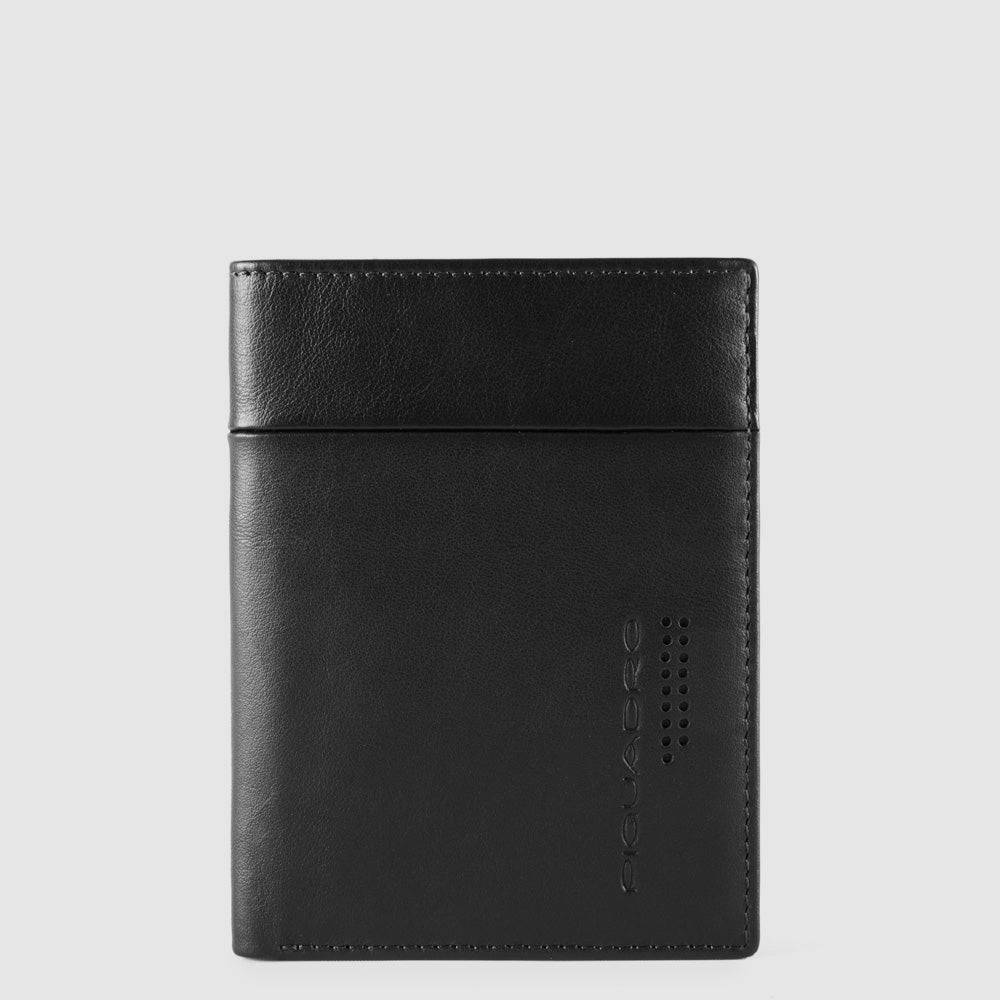 Piquadro Vertical men’s wallet with banknote, credit Consegna Veloce
