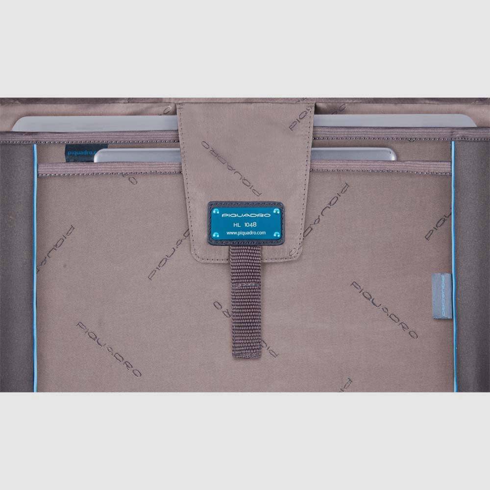 Piquadro Flap-over, expandable computer bag 15" Sottocosto