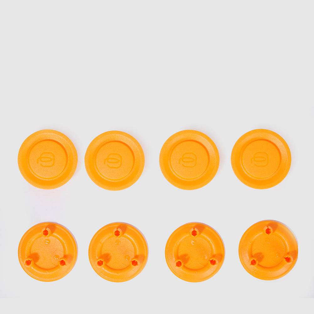 Piquadro Set of 8 wheel caps in assorted colours