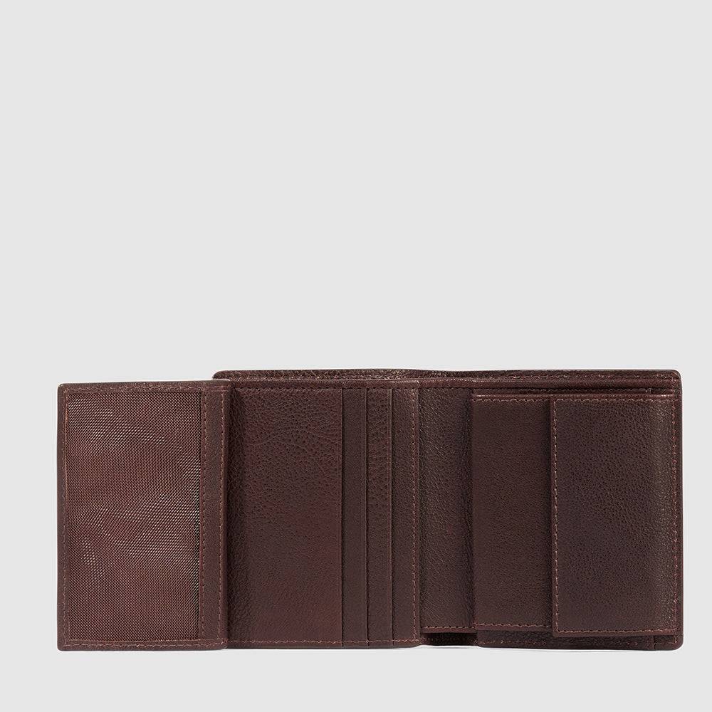 Piquadro Vertical men’s wallet with coin pocket Promozione
