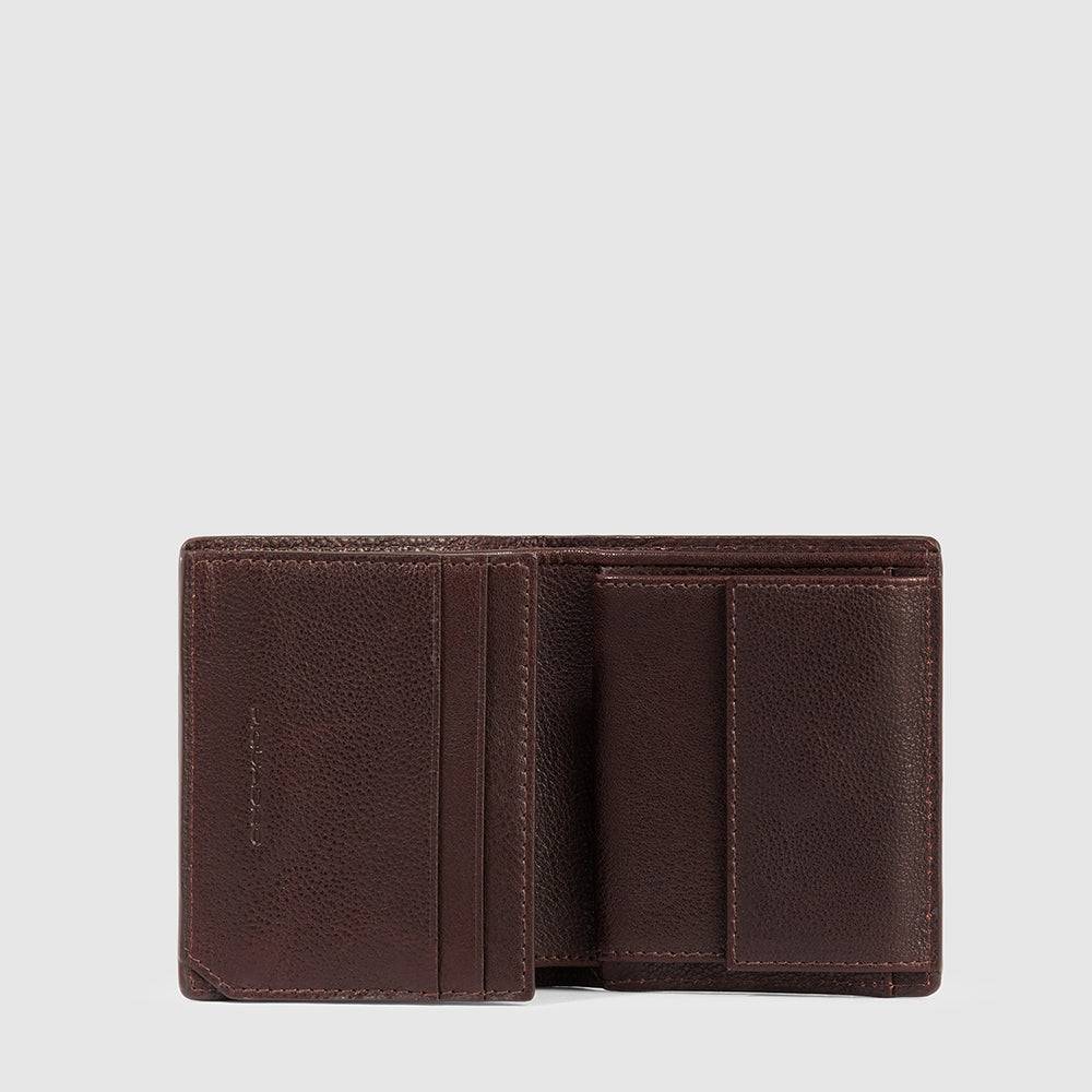 Piquadro Vertical men’s wallet with coin pocket Promozione
