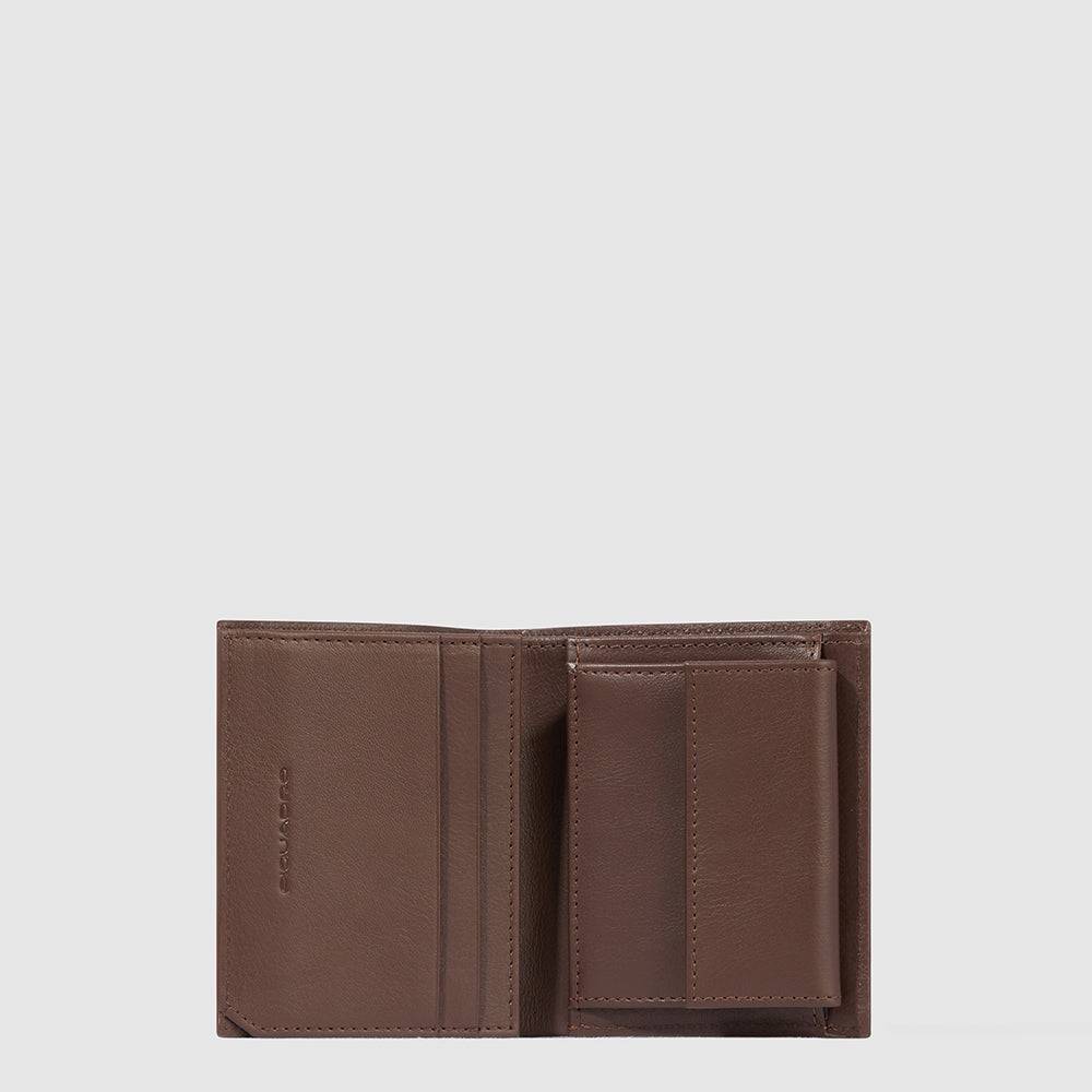 Piquadro Vertical men’s wallet with coin pocket Offerte