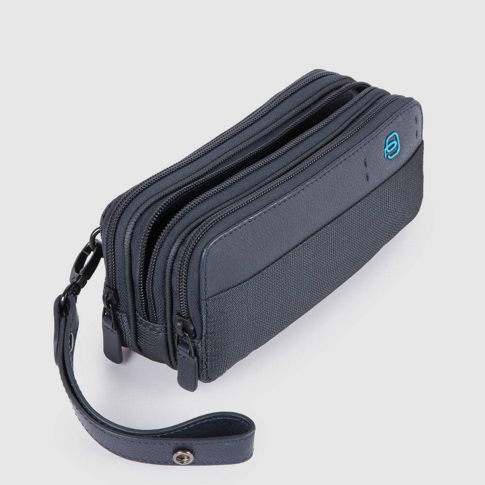Piquadro Case with three dividers and wrist strap Vendita Economica