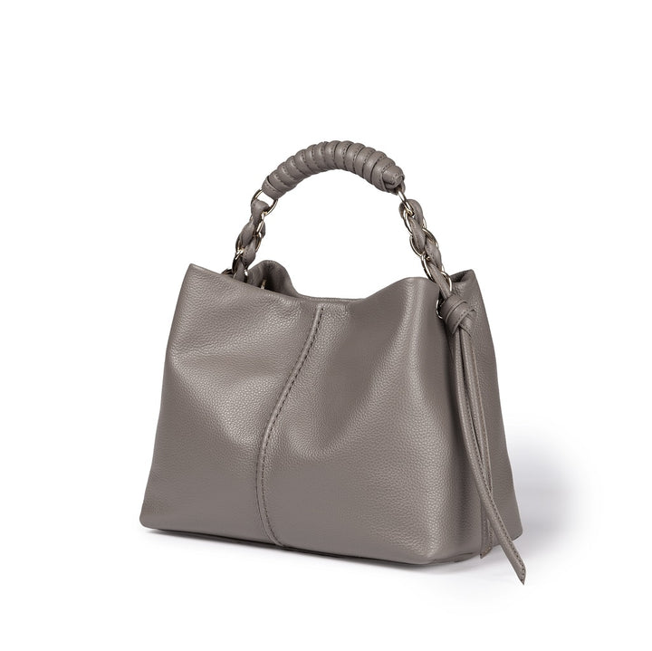 Roberta Gandolfi Amina small borsa a mano in pelle con manico tubolare fasciato e tracolla staccabile Promozione Limitata