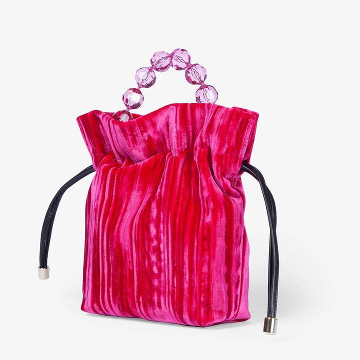 Roberta Gandolfi Sirenetta Tulip Velluto Plissè e manico gioiello Offerta migliore