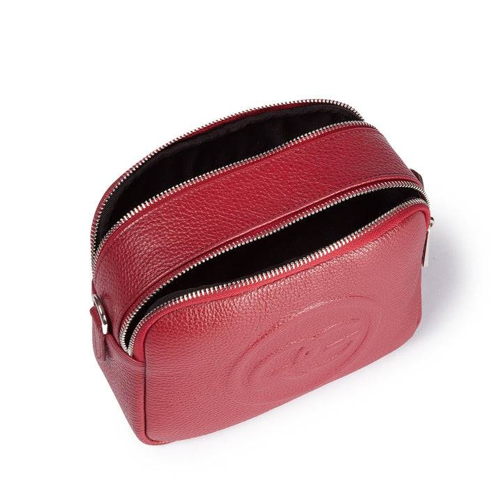 Roberta Gandolfi Roberta Pelle camera e crossbody in pelle con doppio scomparto e tracolla staccabile Italia