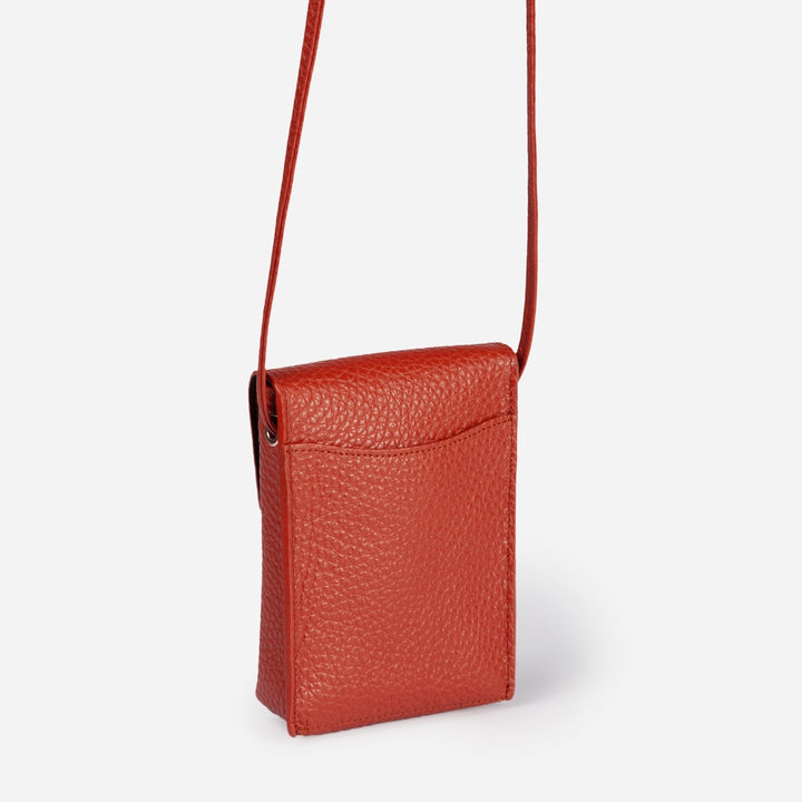 Roberta Gandolfi Elodie minibag and phoneholder in pelle con pratica tasca esterna e tracolla regolabile Pezzi Unici