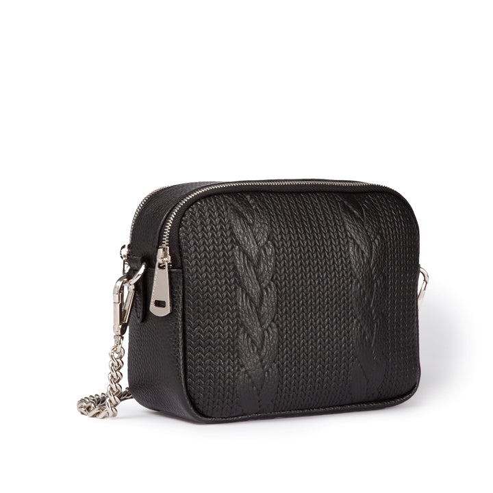 Roberta Gandolfi Camera Treccia borsa a spalla e crossbody in pelle stampata con tracolla catena Novità
