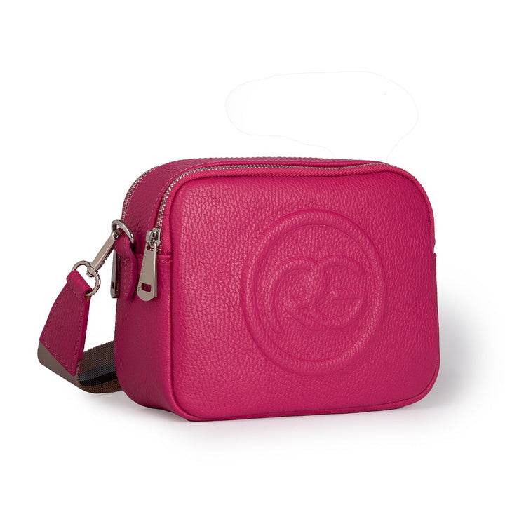 Roberta Gandolfi Roberta Pelle camera e crossbody in pelle con doppio scomparto e tracolla staccabile Presa